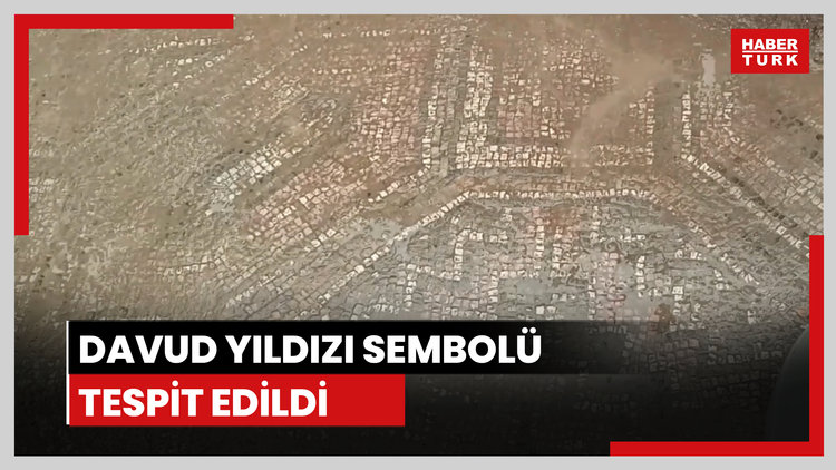 Haç motifi bulunan "Davud Yıldızı" sembolü tespit edildi