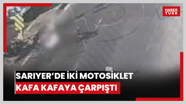 Sarıyer'de iki motosiklet kafa kafaya çarpıştı: Sürücü Adem Dinç öldü; kaza anı kamerada