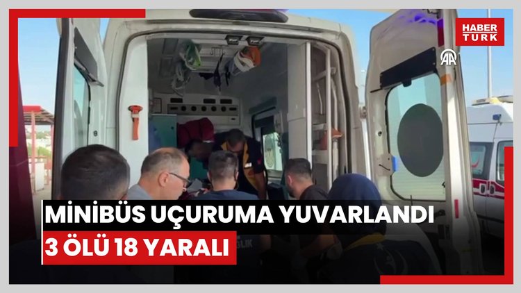 Fındık işçilerini taşıyan minibüs uçuruma yuvarlandı, 3 kişi öldü, 18 kişi yaralandı
