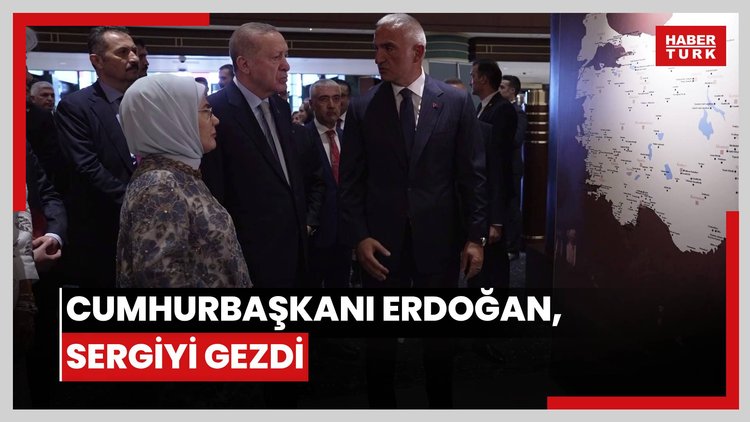 Cumhurbaşkanı Erdoğan, Arkeolojinin Altın Çağı Sergisini gezdi