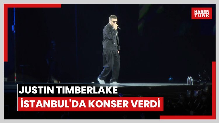 Dünyaca ünlü şarkıcı Justin Timberlake, İstanbulda konser verdi
