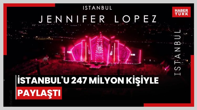 İstanbul'u 247 milyon kişiyle paylaştı