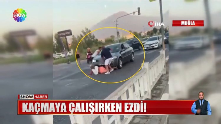 Turist kadını ezmeye çalıştı!