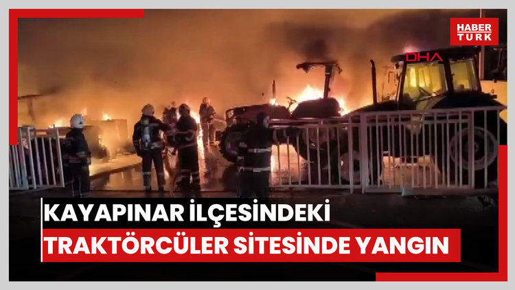 Diyarbakır'ın Kayapınar ilçesindeki Traktörcüler Sitesi'nde yangın