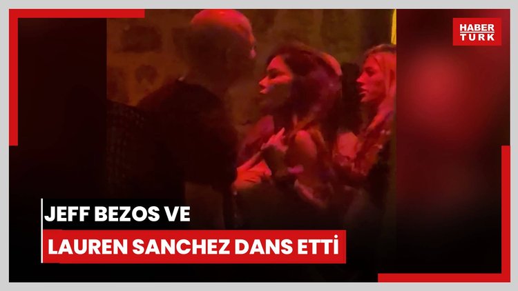 Jeff Bezos ve Lauren Sanchez dans etti