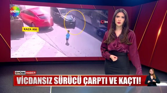 Vicdansız sürücü çarptı ve kaçtı! 