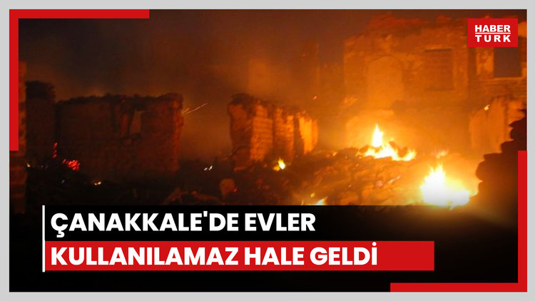 Çanakkale'de orman yangını