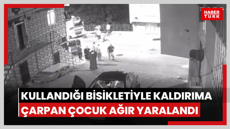Arnavutköy'de, kullandığı bisikletiyle kaldırıma çarpan çocuk ağır yaralandı
