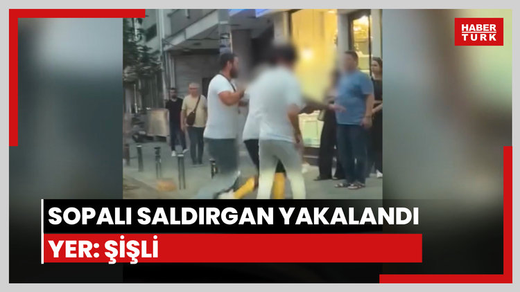 Sopalı saldırgan yakalandı