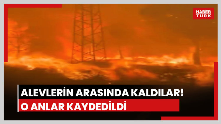 Alevlerin arasında kaldılar!