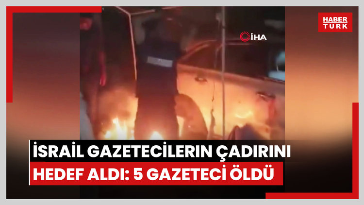 İsrail gazetecilerin çadırını hedef aldı: 5 gazeteci öldü!
