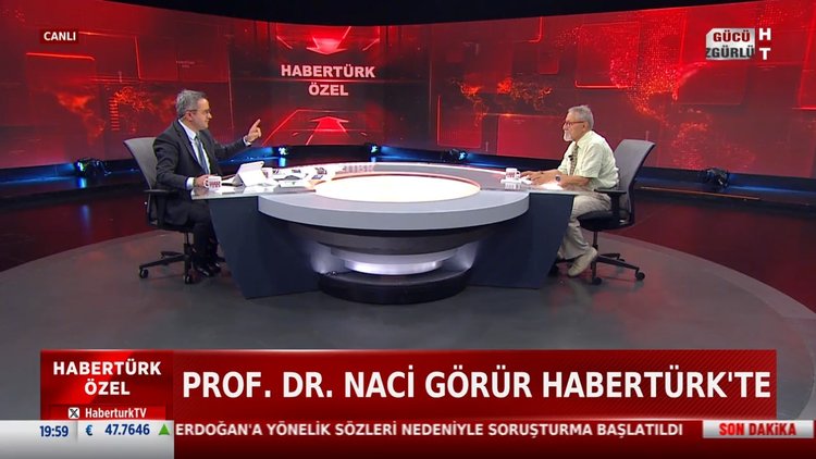 Prof. Dr. Naci Görür Habertürk'e anlattı