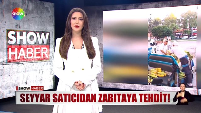 Seyyar satıcıdan zabıtaya tehdit! 