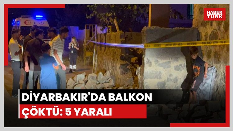 Balkon çöktü! 5 yaralı