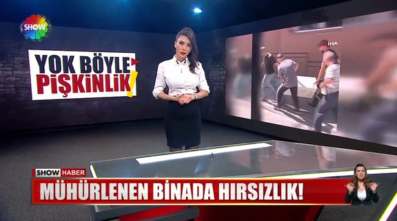 Mühürlenen binada hırsızlık!