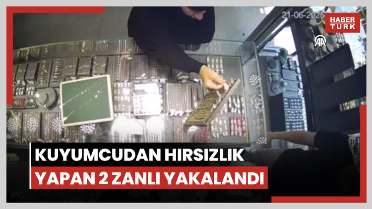 Bahçelievler'de kuyumcudan hırsızlık yapan 2 zanlı yakalandı