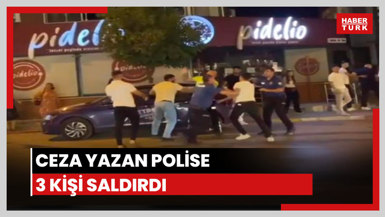 Ceza yazan polise saldırı!