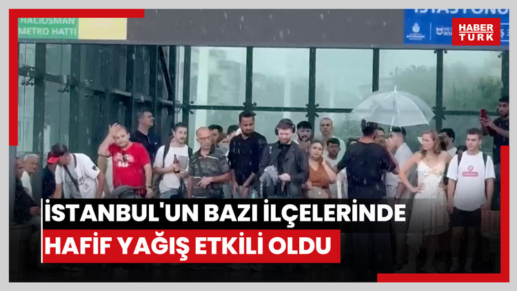 İstanbul'un bazı ilçelerinde hafif yağış etkili oldu