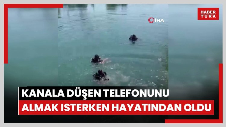 Kanala düşen cep telefonunu almak isterken hayatından oldu