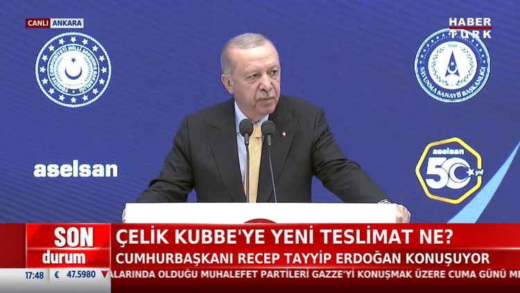Cumhurbaşkanı Erdoğan'dan ASELSAN'da açıklamalar