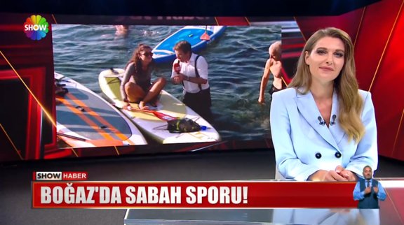 Boğaz'da sabah sporu!