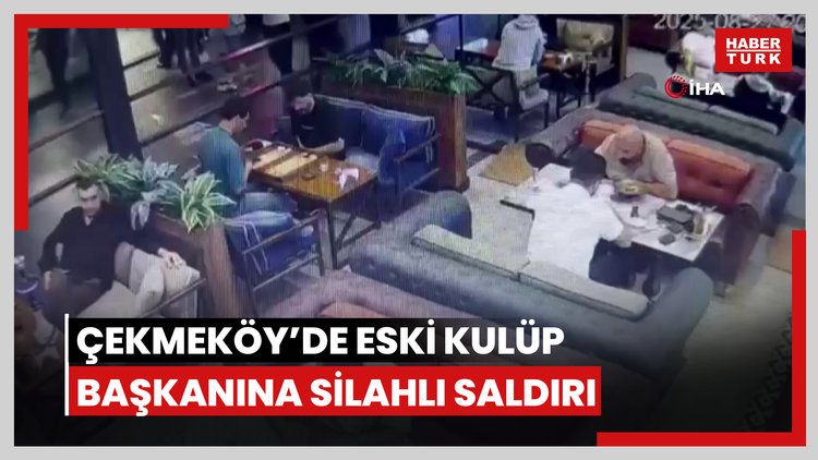 Çekmeköy'de eski kulüp başkanına silahlı saldırı görüntüleri ortaya çıktı