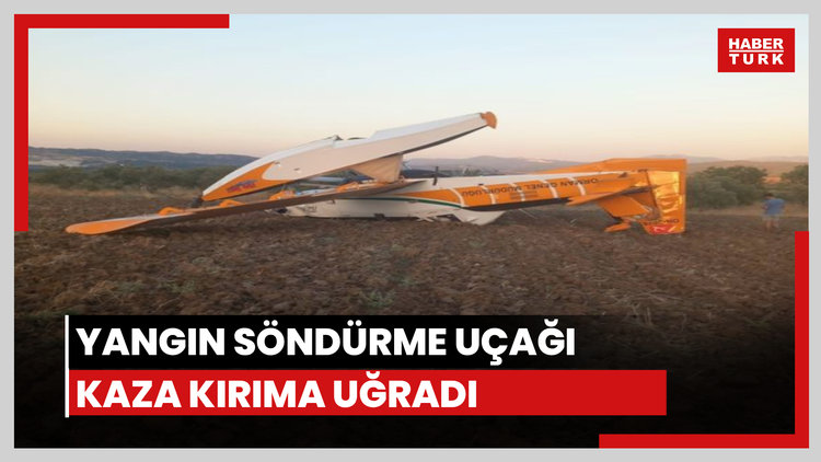 Yangın söndürme uçağı acil iniş yaptı