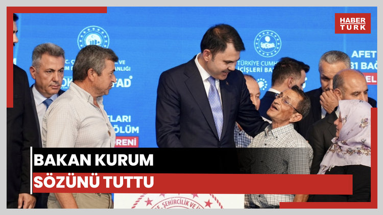 Bakan Kurum Ödemişli Cavit Özer'e sözünü tuttu