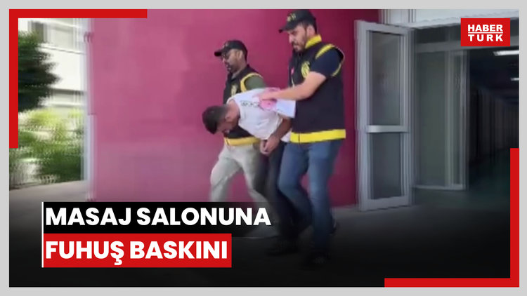 Masaj salonuna fuhuş baskını: Kadınlarla gizli geçitten çatıya çıkan şüpheli yakalandı