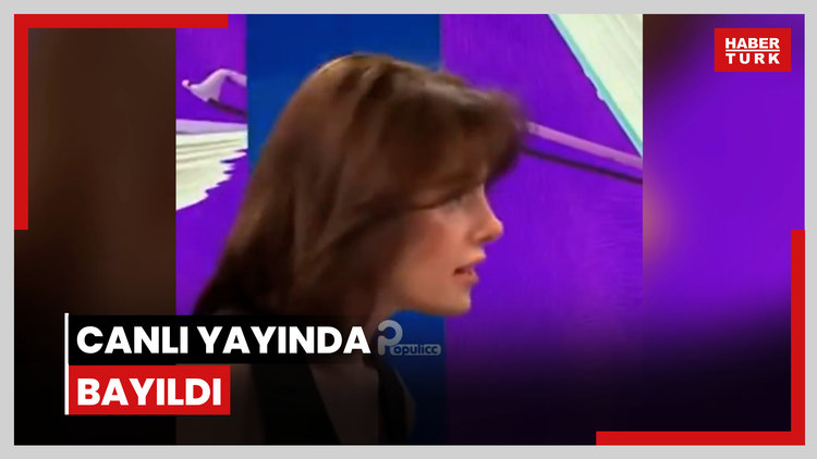 Canlı yayında bayıldı