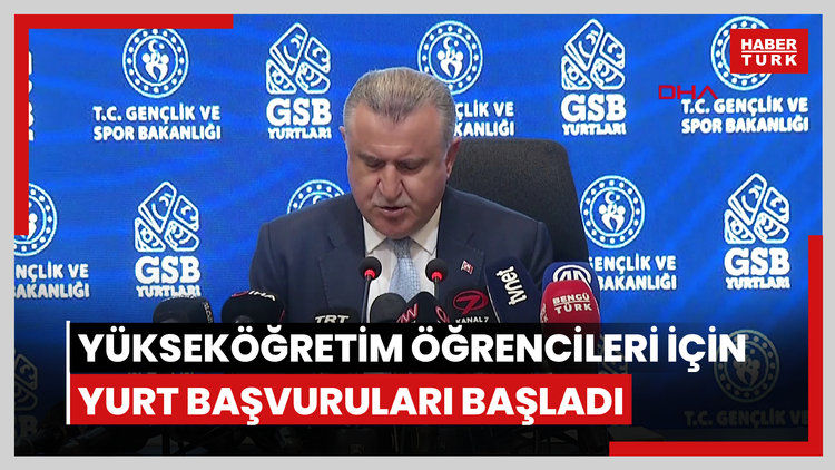 Bakan Bak: Yükseköğretim öğrencileri için Gençlik ve Spor Bakanlığı Yurt başvuruları başladı