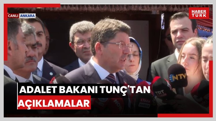 Adalet Bakanı Tunç'tan, belediyelere yönelik yolsuzluk soruşturmaları ve suça sürüklenen çocuklarla ilgili açıklama