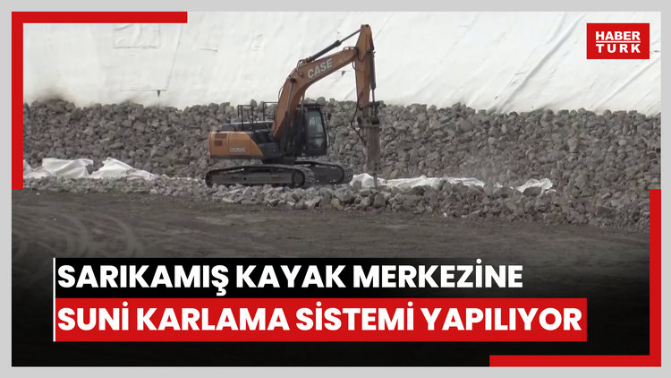 Sarıkamış Kayak Merkezine suni karlama sistemi yapılıyor