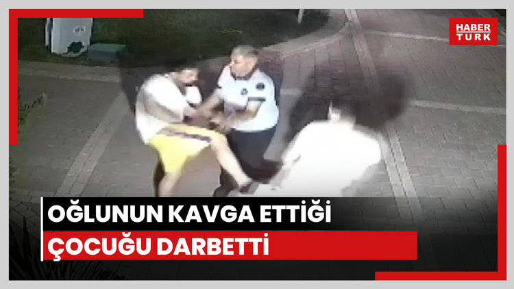 Oğlunun kavga ettiği darbetti
