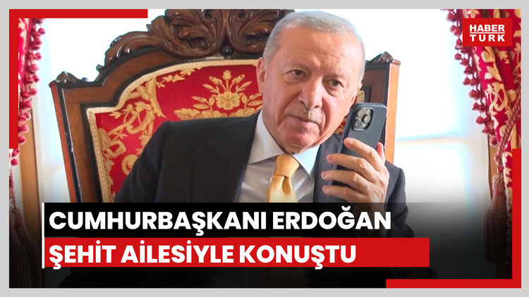 Cumhurbaşkanı Erdoğan şehit ailesiyle görüştü