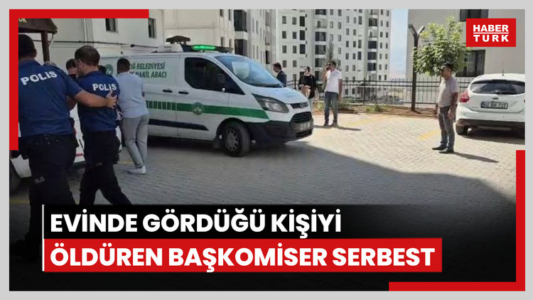 Evinde gördüğü kişiyi öldüren başkomiser, adli kontrolle serbest