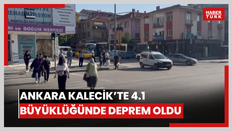 Ankara'nın Kalecik ilçesinde 4.1 büyüklüğünde deprem meydana geldi.
