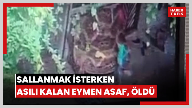 Salıncağın ipini boynuna dolayıp sallanmak isterken asılı kalan Eymen Asaf, öldü