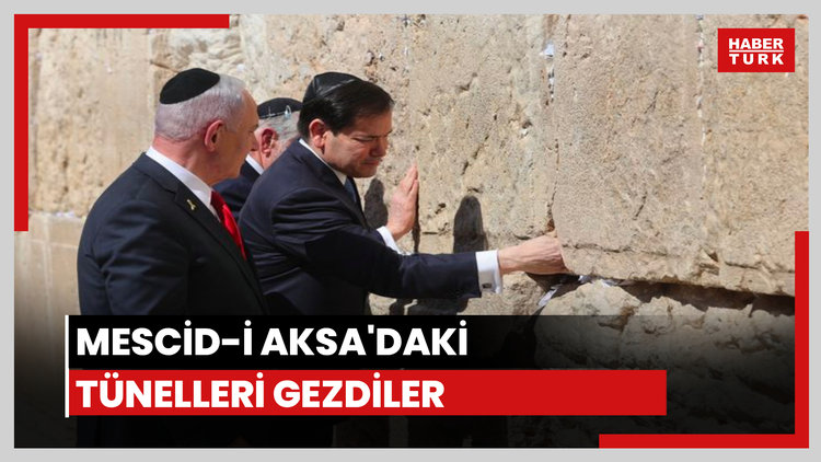 Mescid-i Aksa'daki tünelleri gezdiler