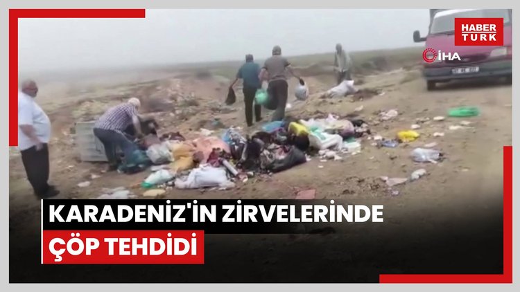 Karadeniz'in zirvelerinde çöp tehdidi