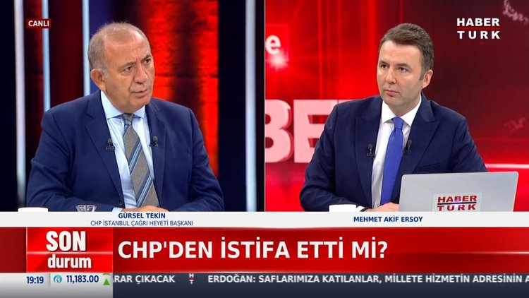 Gürsel Tekin'den Habertürk'e açıklamalar