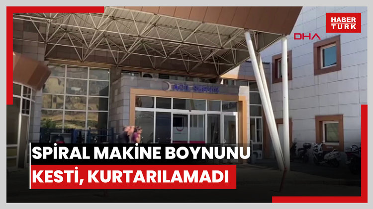 Ağaç keserken kayan spiral makine, boynunu kesti; kurtarılamadı