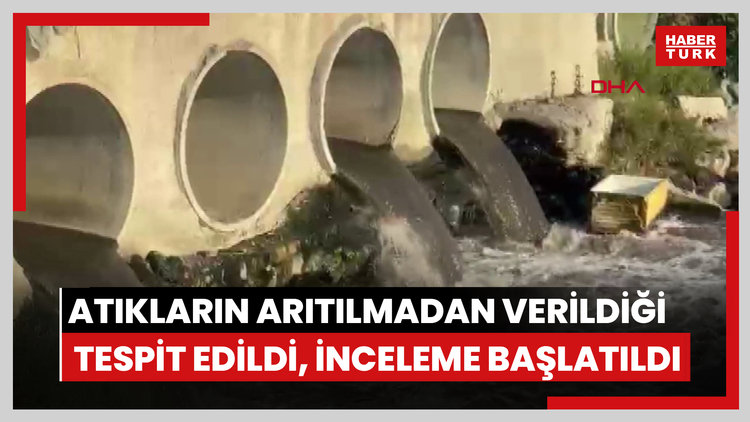 Çorlu Deresi'nde evsel atıkların arıtılmadan verildiği tespit edildi, inceleme başlatıldı