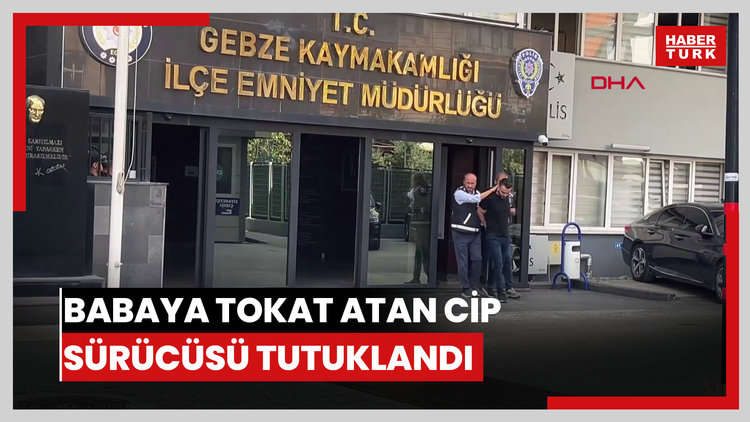 Çocuklarının gözü önünde babaya tokat atan cip sürücüsü tutuklandı