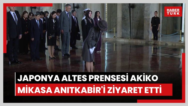 Japonya Altes Prensesi Akiko Mikasa Anıtkabir'i ziyaret etti