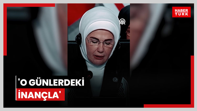 Emine Erdoğan, Gazze'deki çocukların eğitim hakkından mahrum bırakılmaması için hazırlanan ortak bildiriyi imzaladı