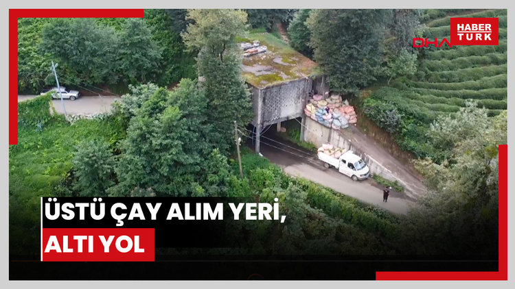 Üstü çay alım yeri, altı yol
