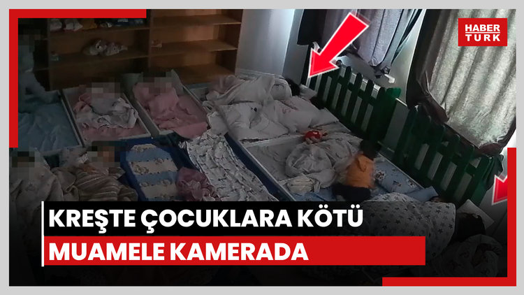Kreşte çocuklara kötü muamele!
