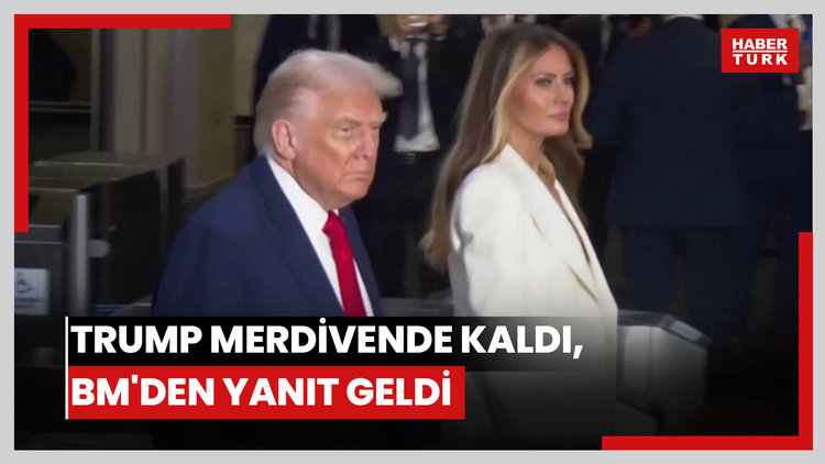 Trump merdivende kaldı, BM'den yanıt geldi