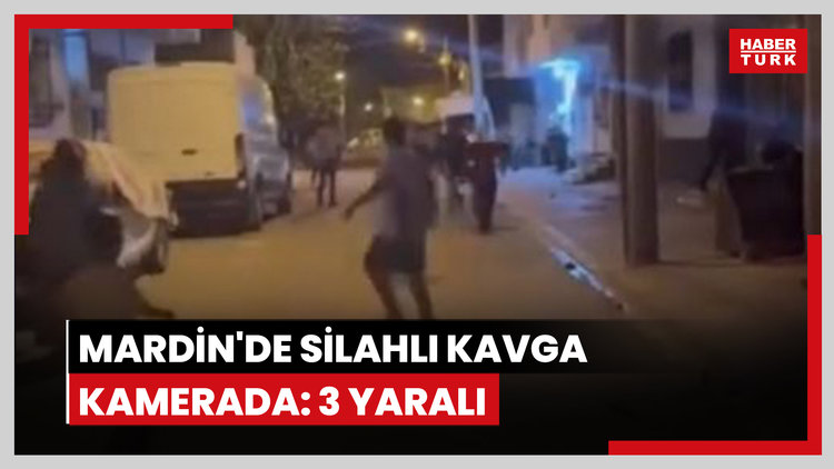 Mardin'de silahlı kavga kamerada: 3 yaralı